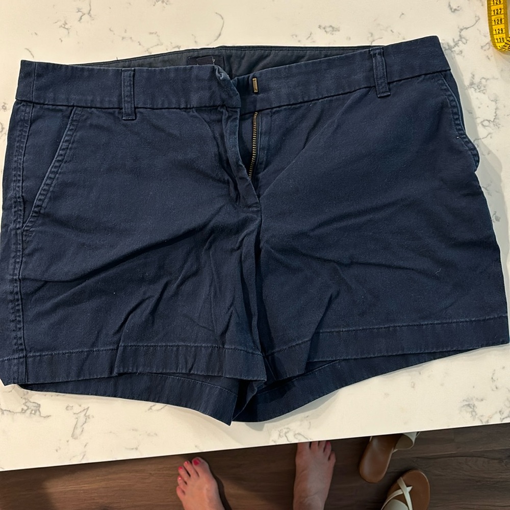 J Crew Navy Blue Shorts 4” Inseam Size 8